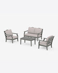 Savannah 4-Piece Deep Seating Set with Loveseat