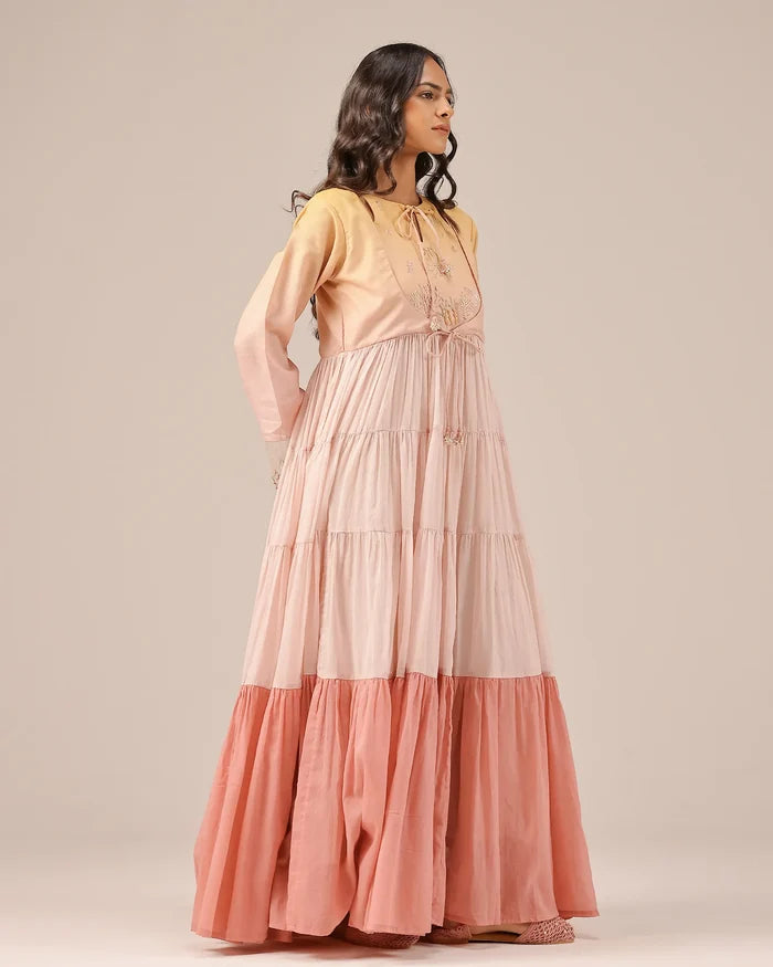 Sea Salt flowy Long Dress - OurDve