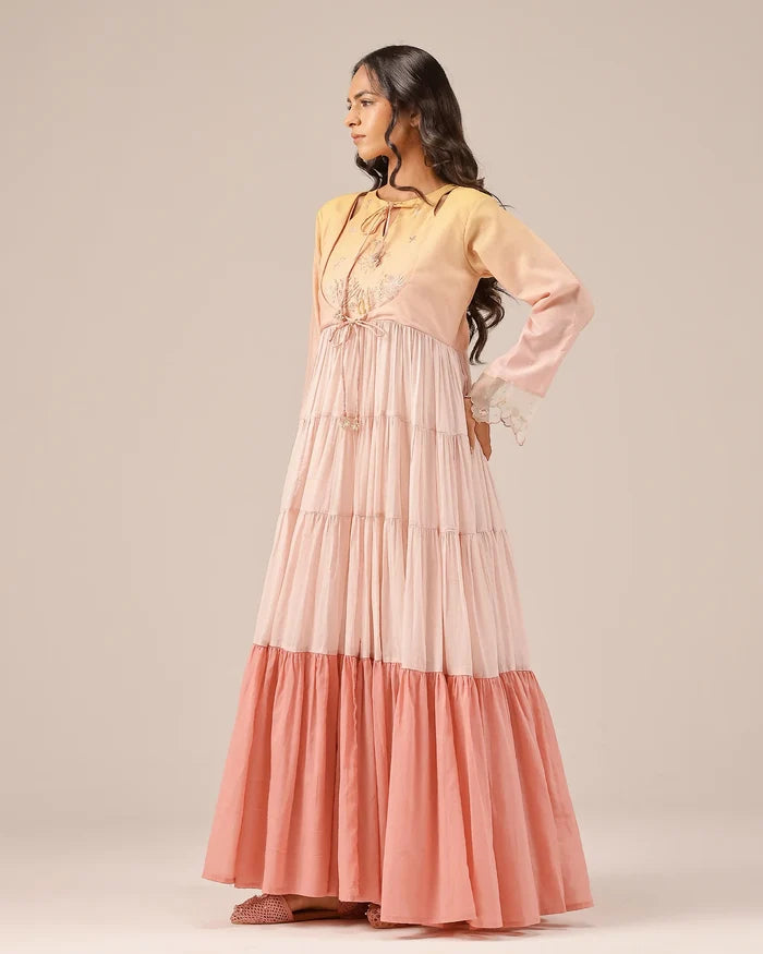 Sea Salt flowy Long Dress - OurDve