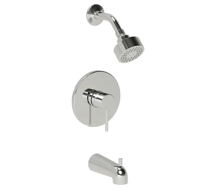 Serenica Chrome Single Handle Tub and Shower Faucet Trim Kit with Shower Head
