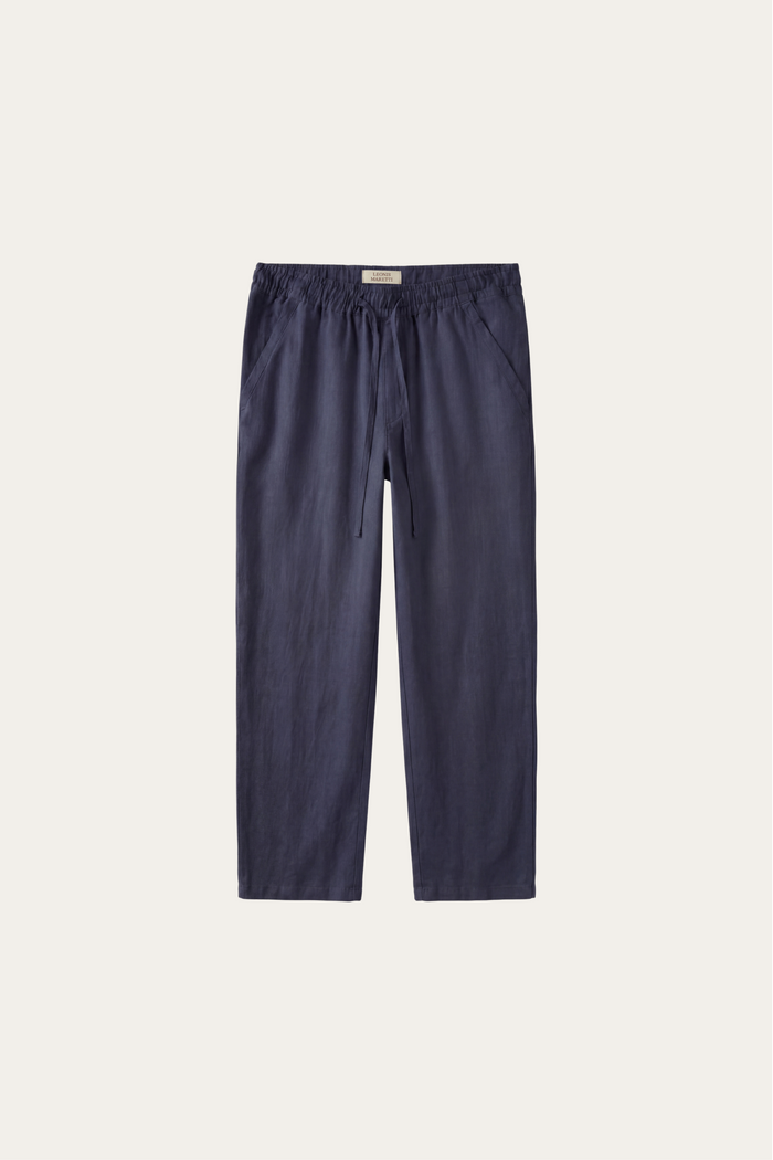 Sestri Tencel Drawstring Trousers Navy