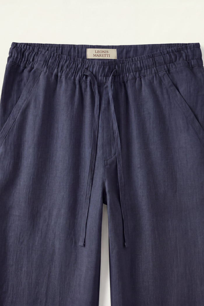 Sestri Tencel Drawstring Trousers Navy