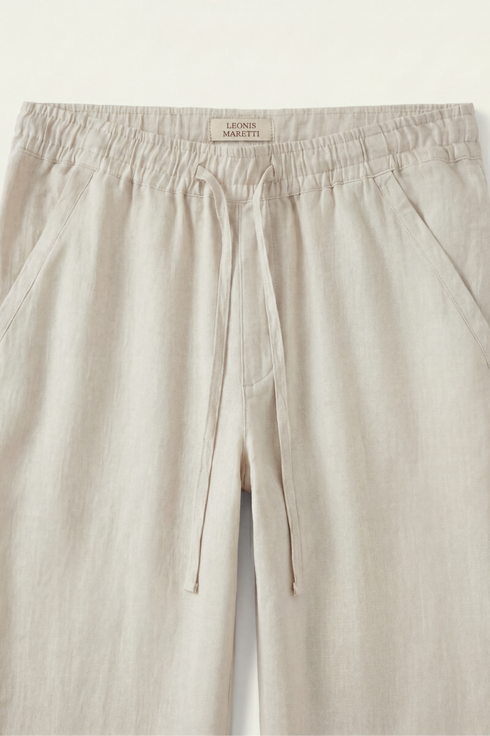 Sestri Tencel Drawstring Trousers White