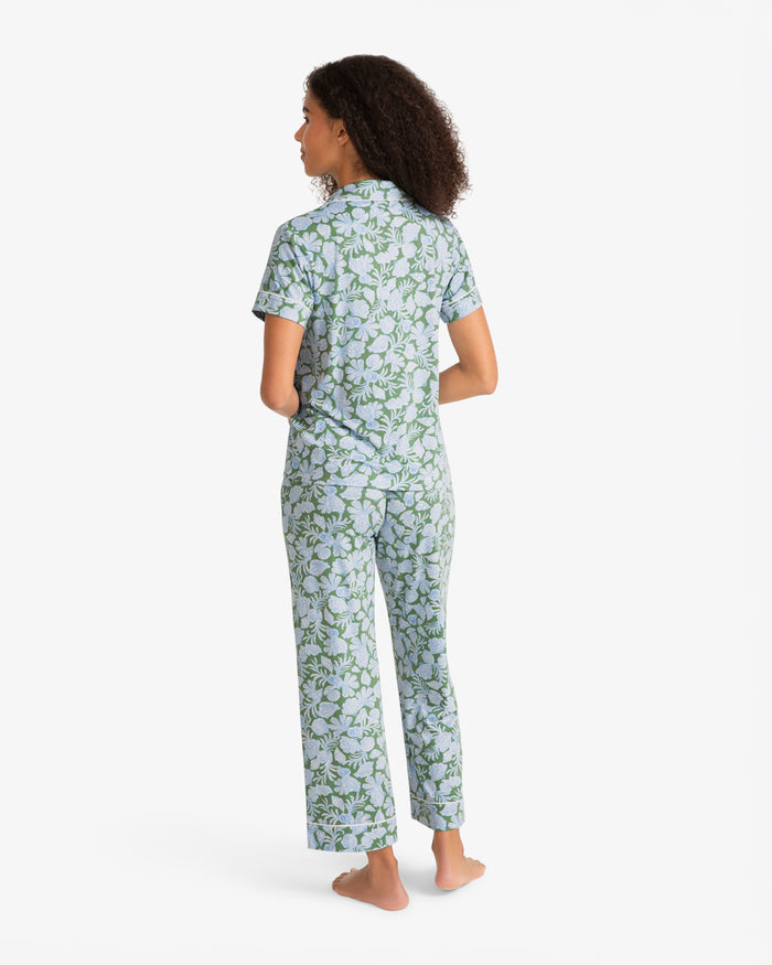 Short Sleeve Linda in Shell Fan
