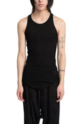 Julius_7 | SS26 - Silk Mix Deep V-Neck Tunic, Black 937CUM27