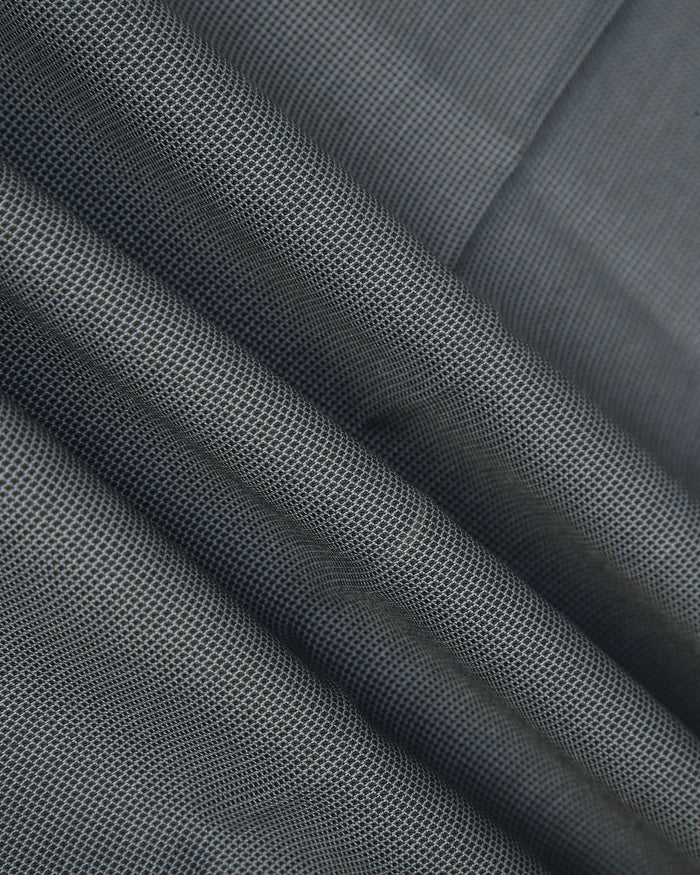 Slim Fit B-91 Formal Grey Textured Trouser - Fendi