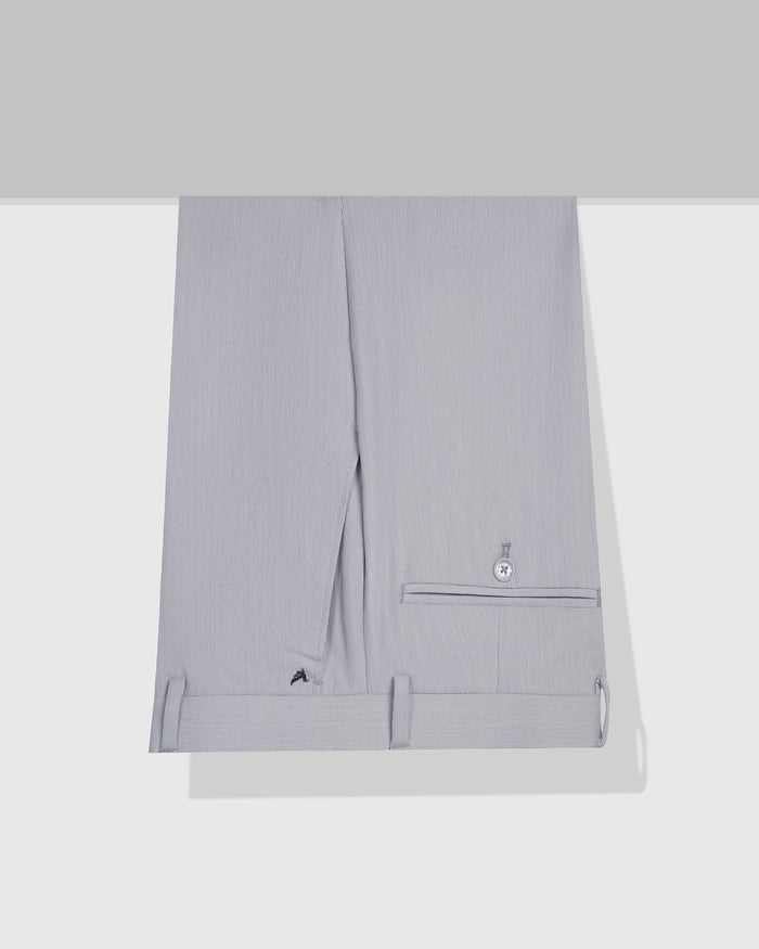 Slim Fit B-91 Formal Light Blue Stripe Trouser - Ninja