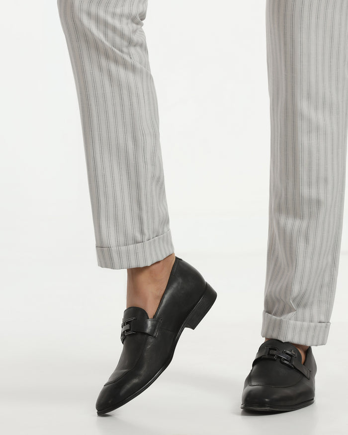Slim Fit B-91 Formal Light Grey Stripe Trouser - Nautica