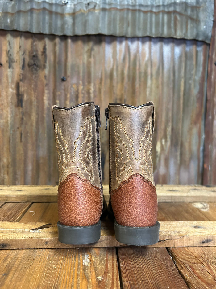 Smoky Mountain Autry Brown Crackle Toddler Boot