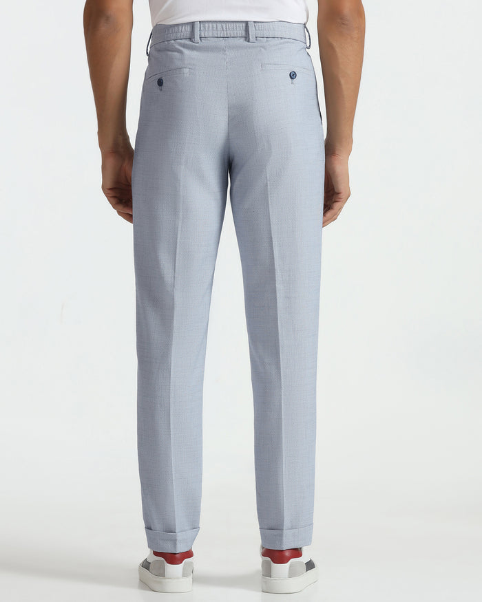 Sneaker Fit Blue Textured Pant - Hermes