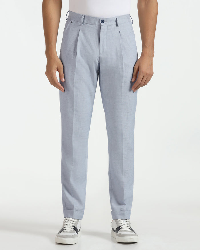 Sneaker Fit Blue Textured Pant - Hermes