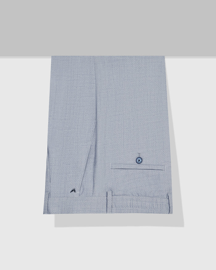 Sneaker Fit Blue Textured Pant - Hermes