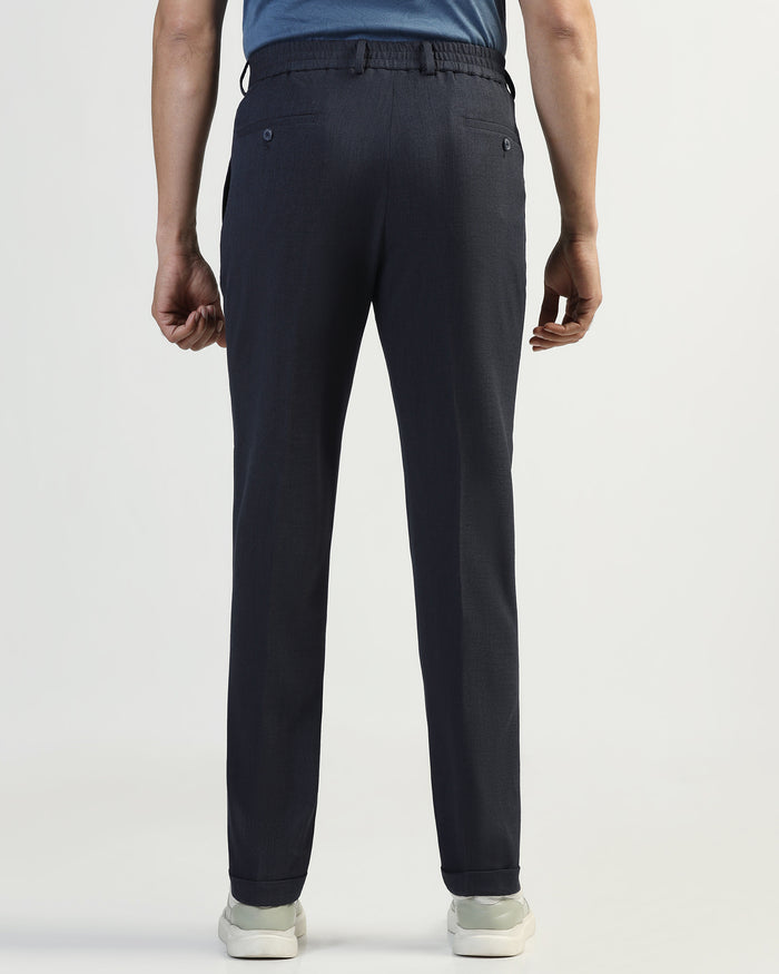 Sneaker Fit Navy Solid Pant - Icon