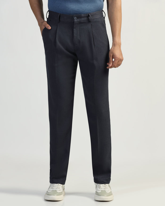 Sneaker Fit Navy Solid Pant - Icon