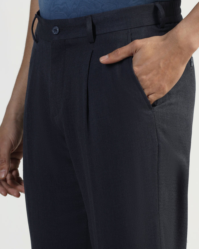 Sneaker Fit Navy Solid Pant - Icon