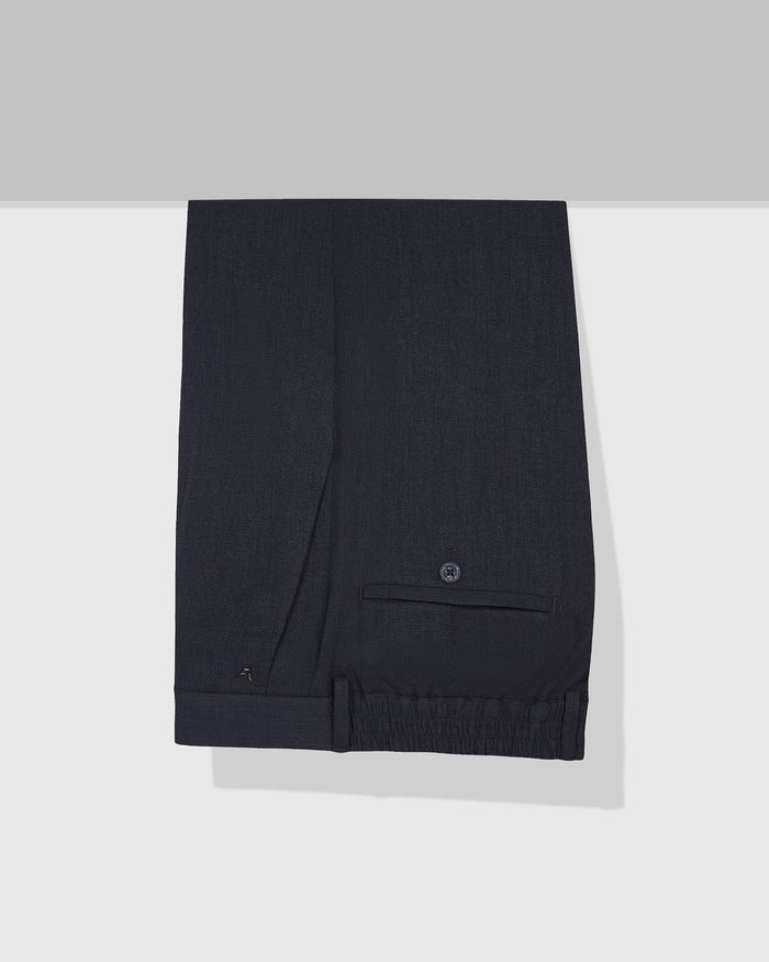 Sneaker Fit Navy Solid Pant - Icon