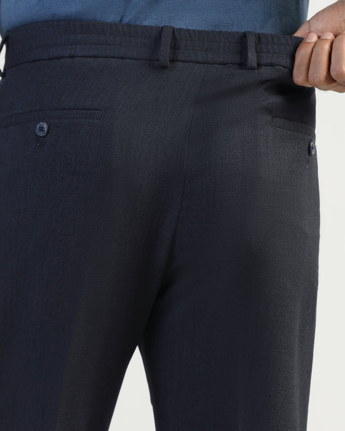 Sneaker Fit Navy Solid Pant - Icon