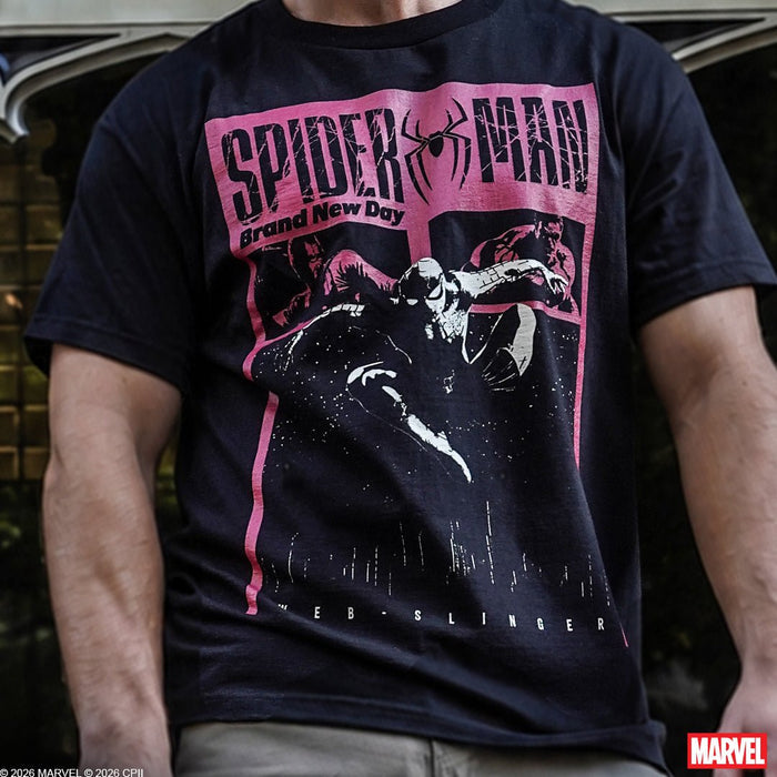 Spider-Man Cover Story Forge Heavyweight Boxy Tee - Heroes & Villains-Marvel-T-Shirt