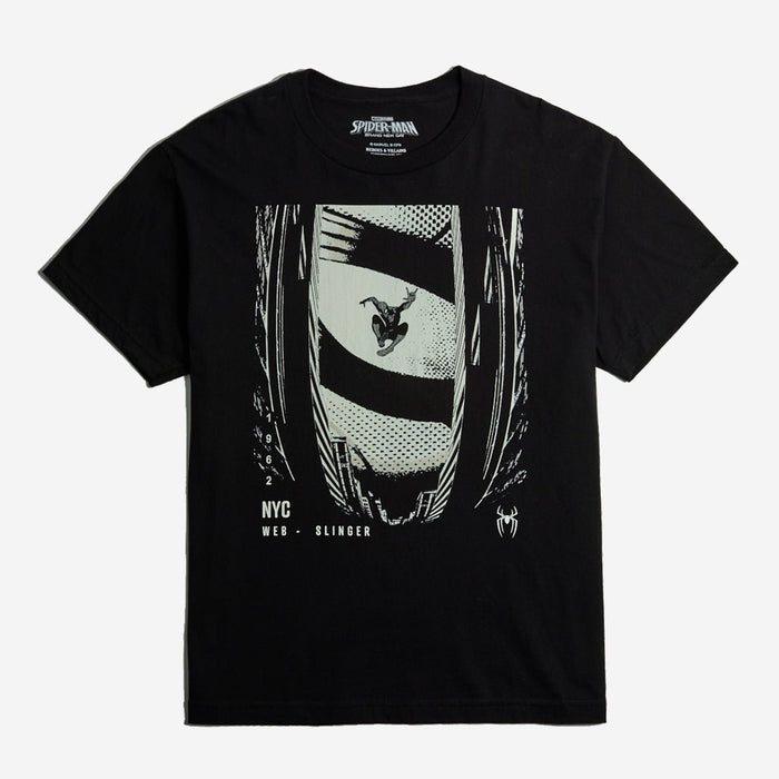 Spider-Man Street View Forge Heavyweight Boxy Tee - Heroes & Villains-Marvel-T-Shirt