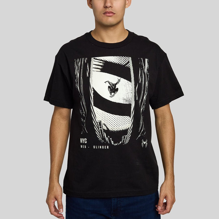 Spider-Man Street View Forge Heavyweight Boxy Tee - Heroes & Villains-Marvel-T-Shirt