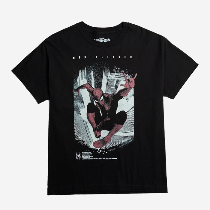 Spider-Man Web Slinger Forge Heavyweight Boxy Tee - Heroes & Villains-Marvel-T-Shirt