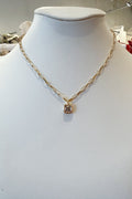 Square CZ Pendant Necklace, adeline boutique, dallas boutique boutique