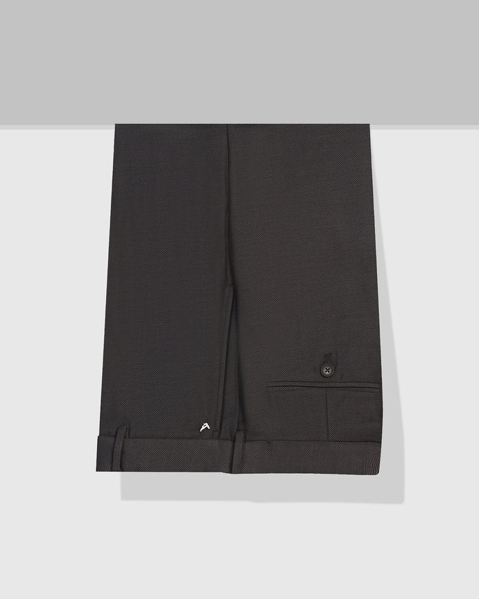 Straight B-90 Formal Charcoal Textured Trouser - Otto