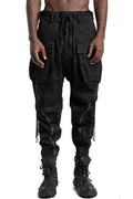 D.Hygen | SS26 - Stretch Denim Zip Adjustable Cargo Cropped Pants, ST107-0526S