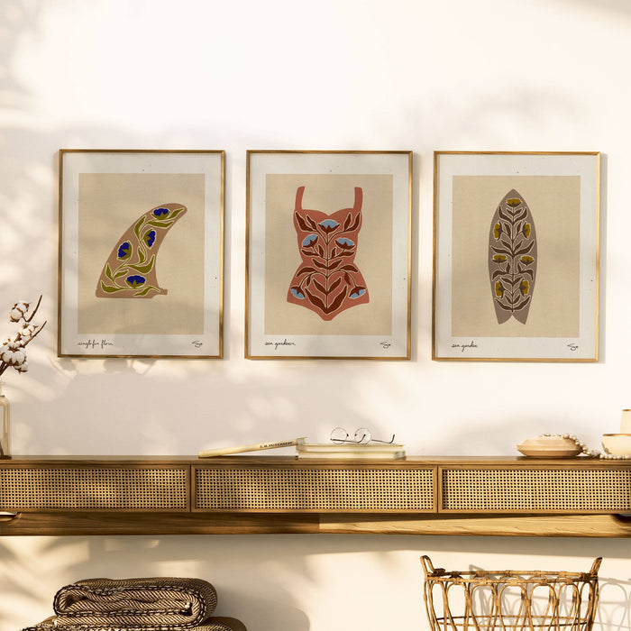 Surf Garden 3 | Surfboard Print