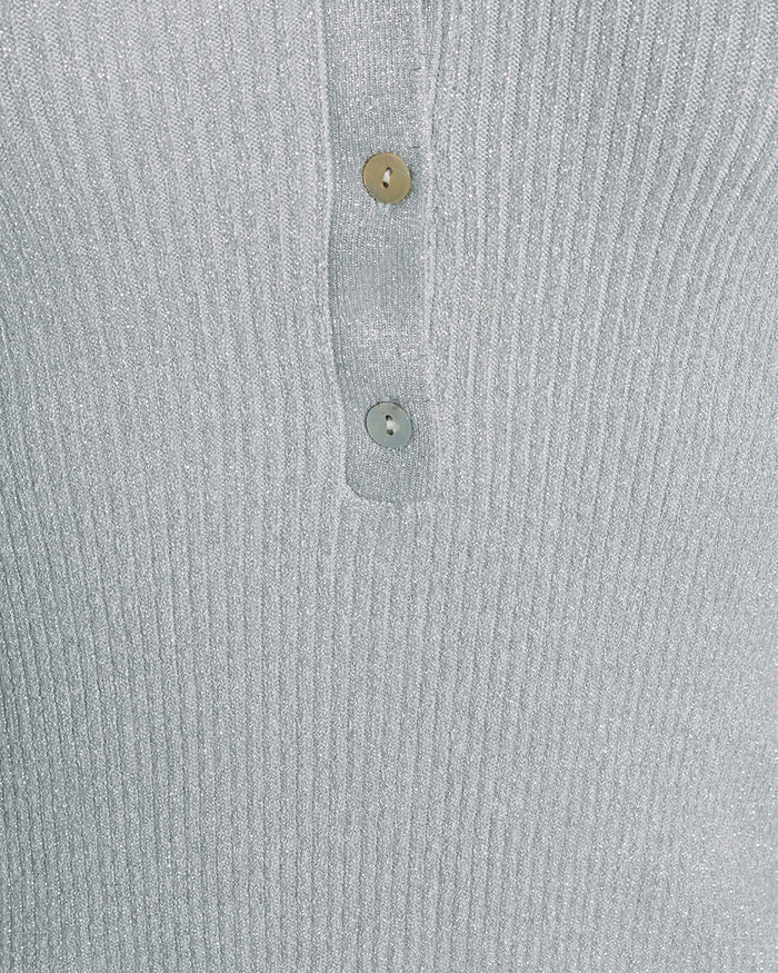 Sweater Polo in Silver