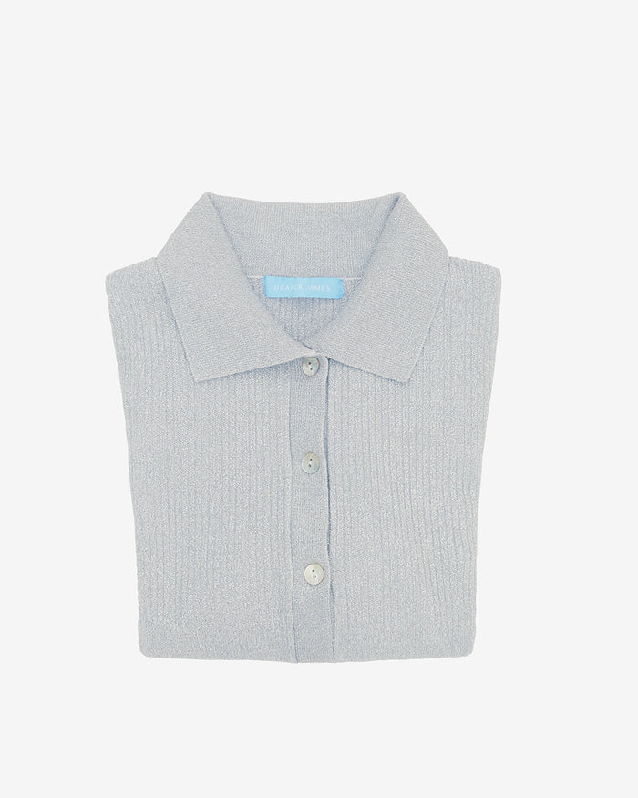 Sweater Polo in Silver