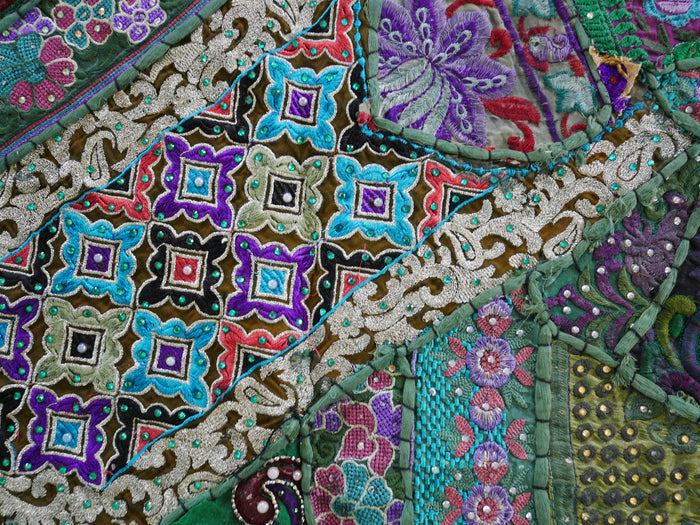 Table runner - wall tapestry boho style Indian wall hanging  colorful table runner