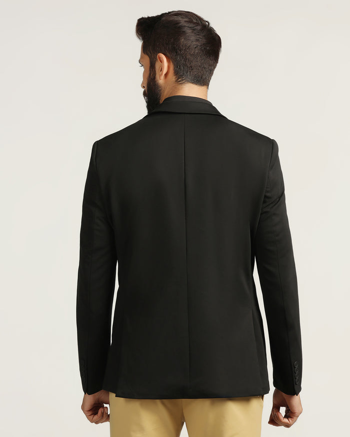 TechPro Formal Black Solid Blazer - Explore