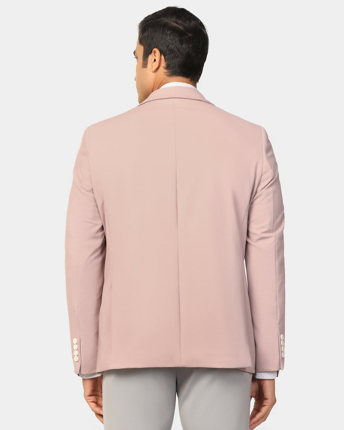 TechPro Formal Peach Stripe Blazer - Kuma