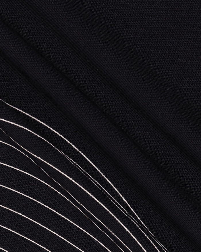 TechPro Polo Black Printed T-Shirt - Frost