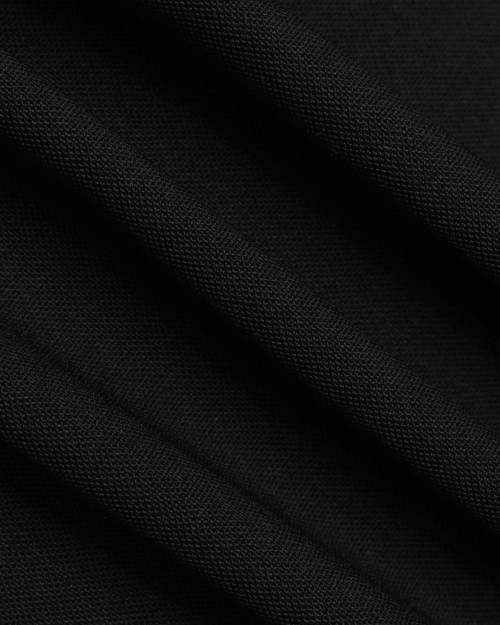 TechPro Polo Black Printed T-Shirt - Ruby