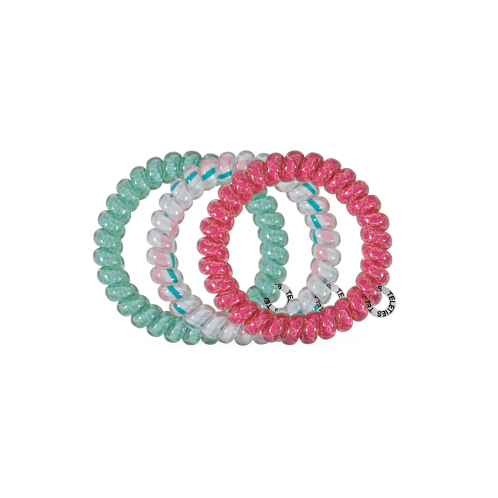 TELETIES x Lain Snow | Fin-tastic Large Spiral Hair Ties (3-Pack)