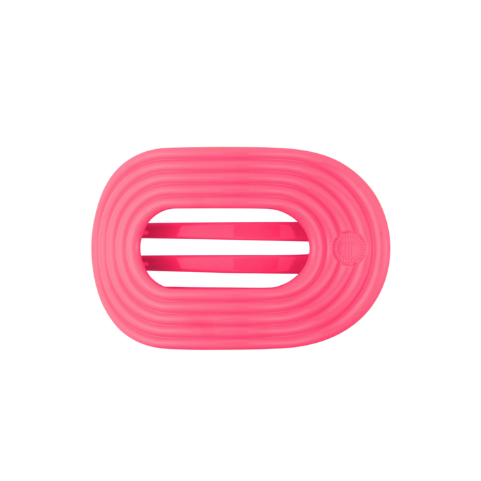 TELETIES x Lain Snow Flat Hair Clip in Neon Pink