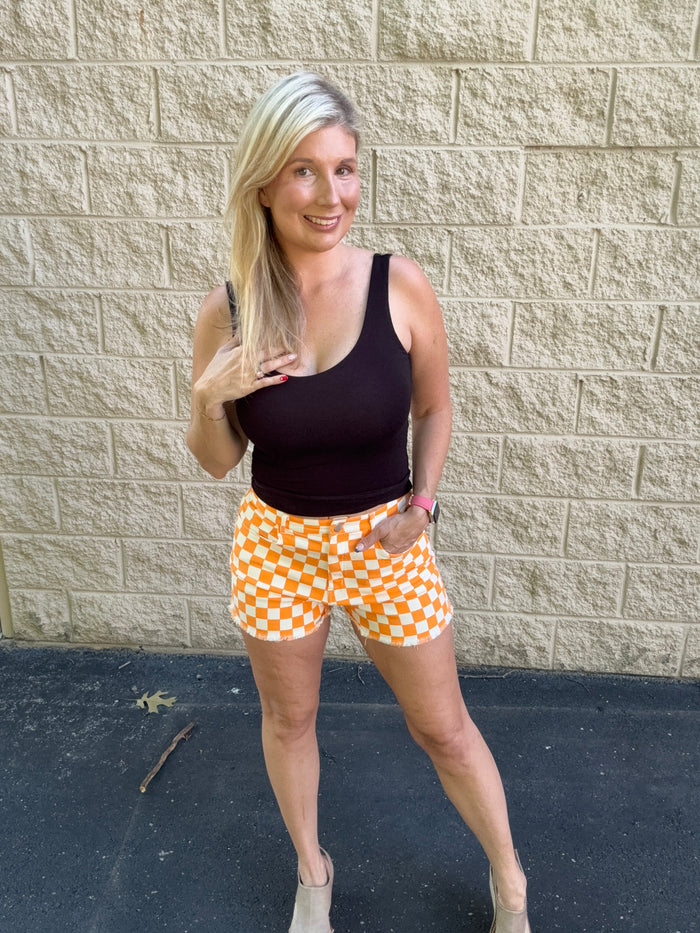 Tennessee Game Day Checkered Shorts