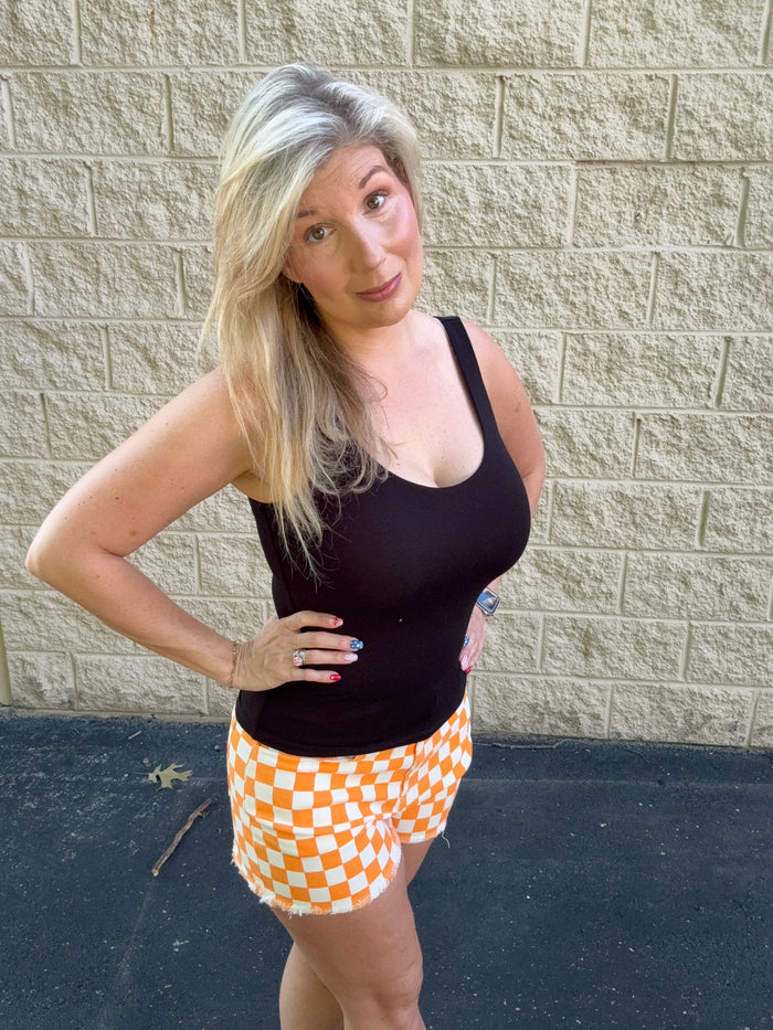Tennessee Game Day Checkered Shorts