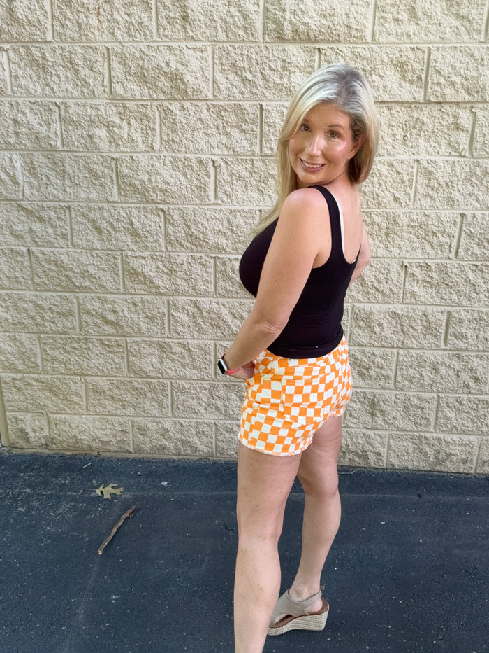 Tennessee Game Day Checkered Shorts