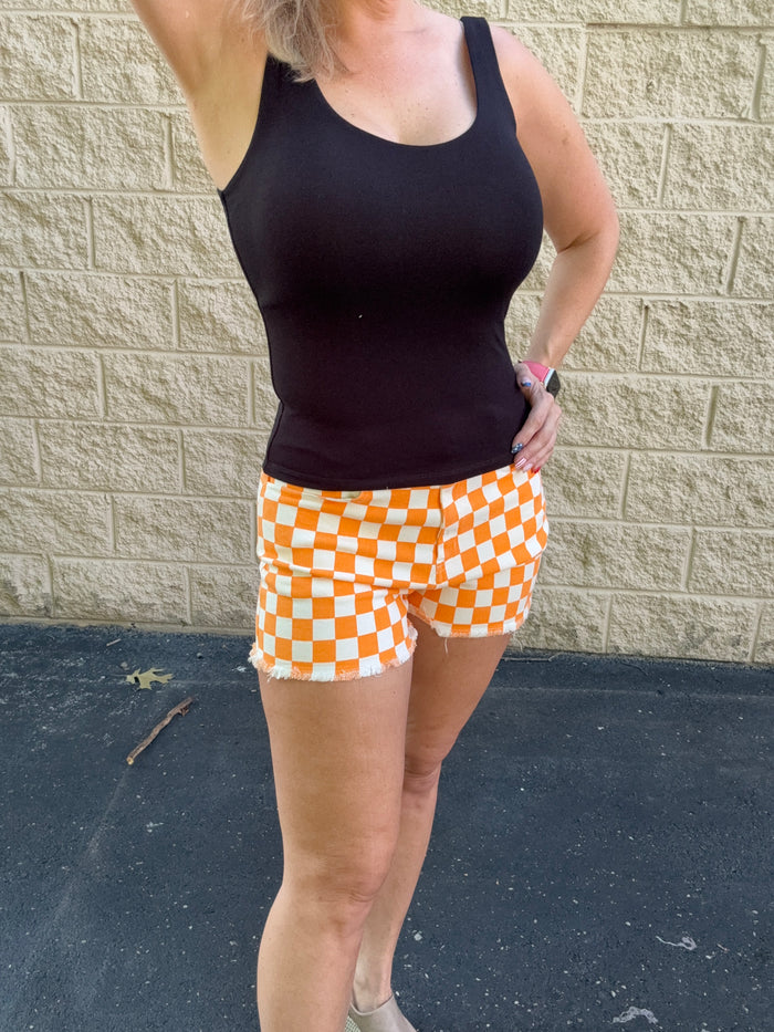 Tennessee Game Day Checkered Shorts