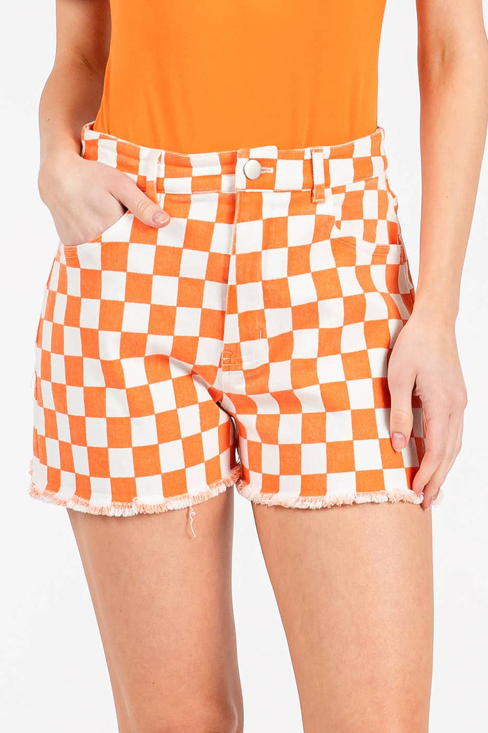 Tennessee Game Day Checkered Shorts