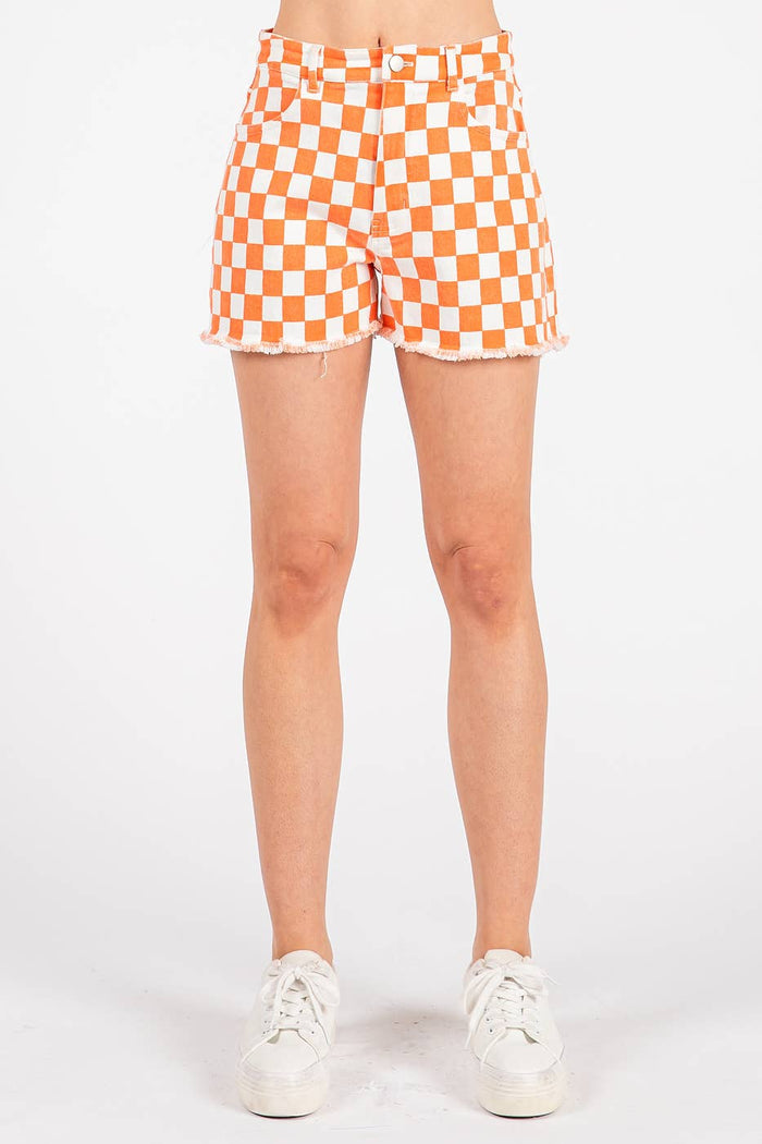 Tennessee Game Day Checkered Shorts