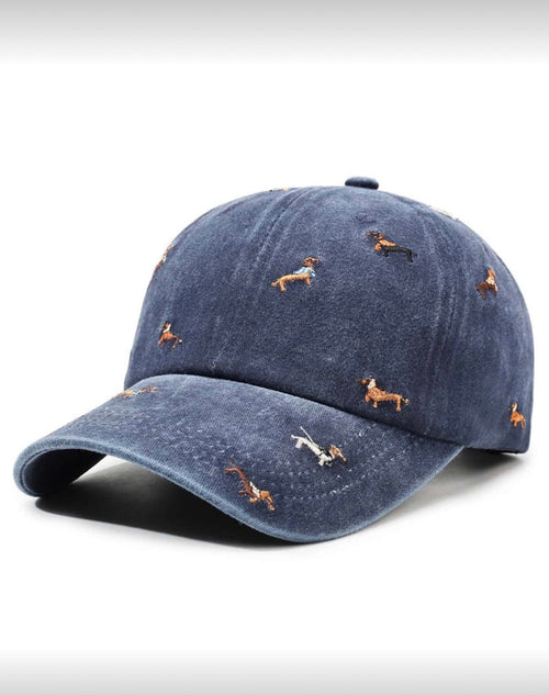 "The All-Over Doxie" Vintage Embroidered Dachshund Hat