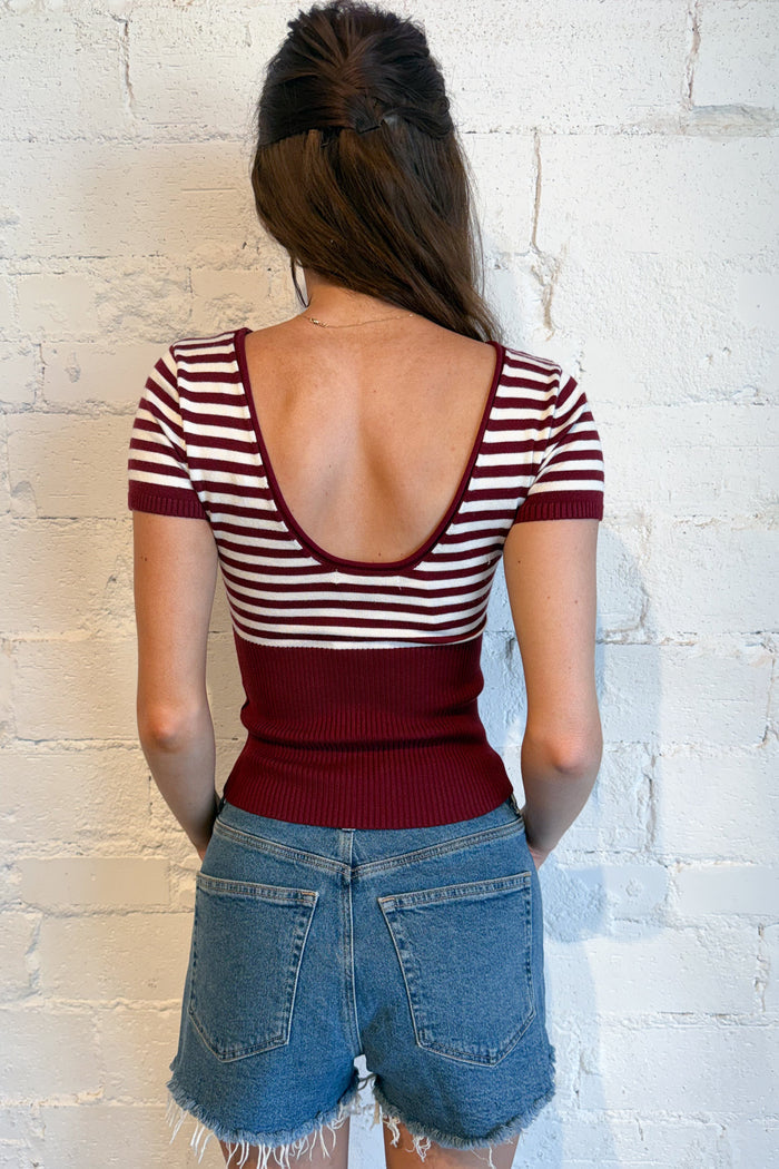 The Everyday Knit Top Back, adeline boutique, dallas boutique, boutique