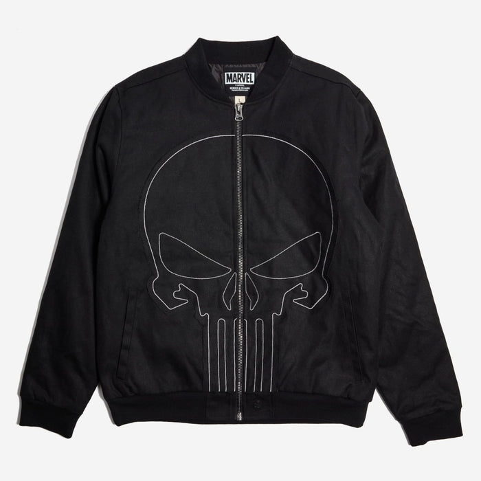 The Punisher Canvas Bomber Jacket - Heroes & Villains-Marvel-Bomber Jacket