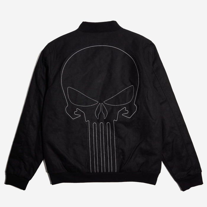 The Punisher Canvas Bomber Jacket - Heroes & Villains-Marvel-Bomber Jacket