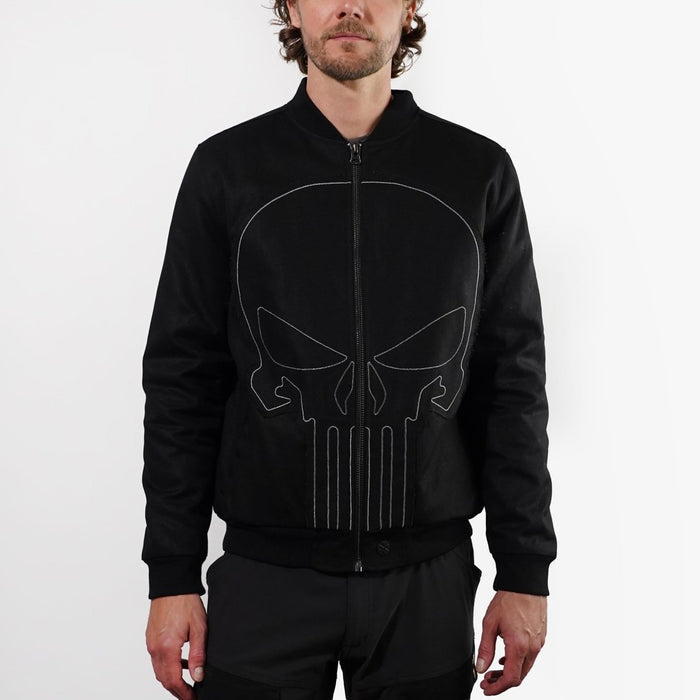 The Punisher Canvas Bomber Jacket - Heroes & Villains-Marvel-Bomber Jacket