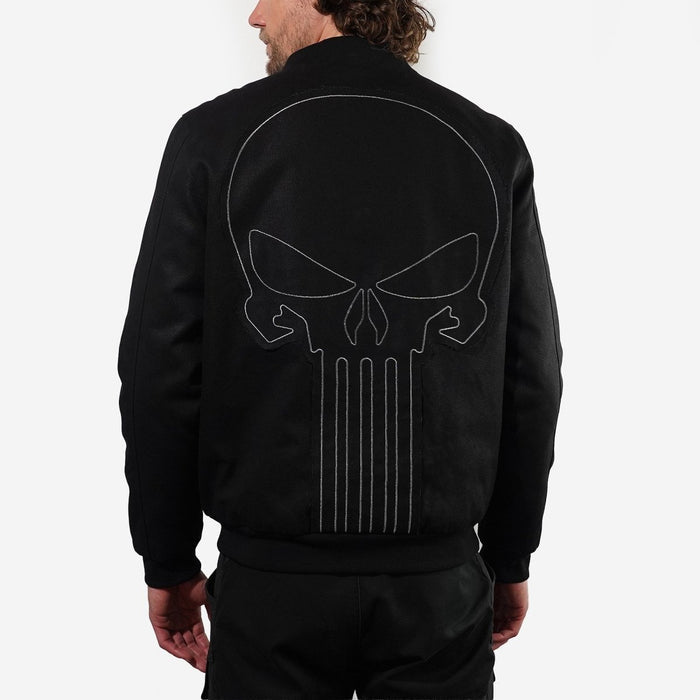 The Punisher Canvas Bomber Jacket - Heroes & Villains-Marvel-Bomber Jacket